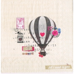 Serwetka do decoupage - 1855 - balon